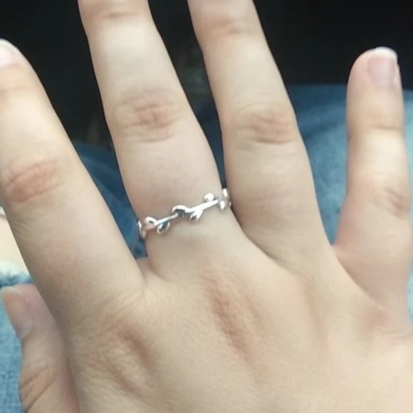 🍒 S925 OLIVE Branch Ring - Picture 4 of 7